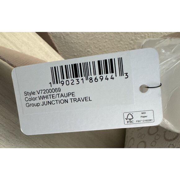 Guess V720069 White/Taupe Allover Logo Print Junction Travel Insulated Lunch Bag - Picture 11 of 12